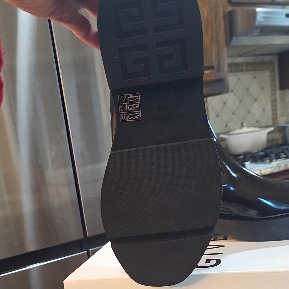 Givenchy  Chelsea BlackCombat Ankle Boots with Logo Detail - Picture 8 of 10